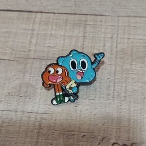 Amazing World of Gumball and Darwin Enamel Pin Cartoon Character Anime